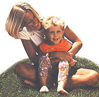Girl with child